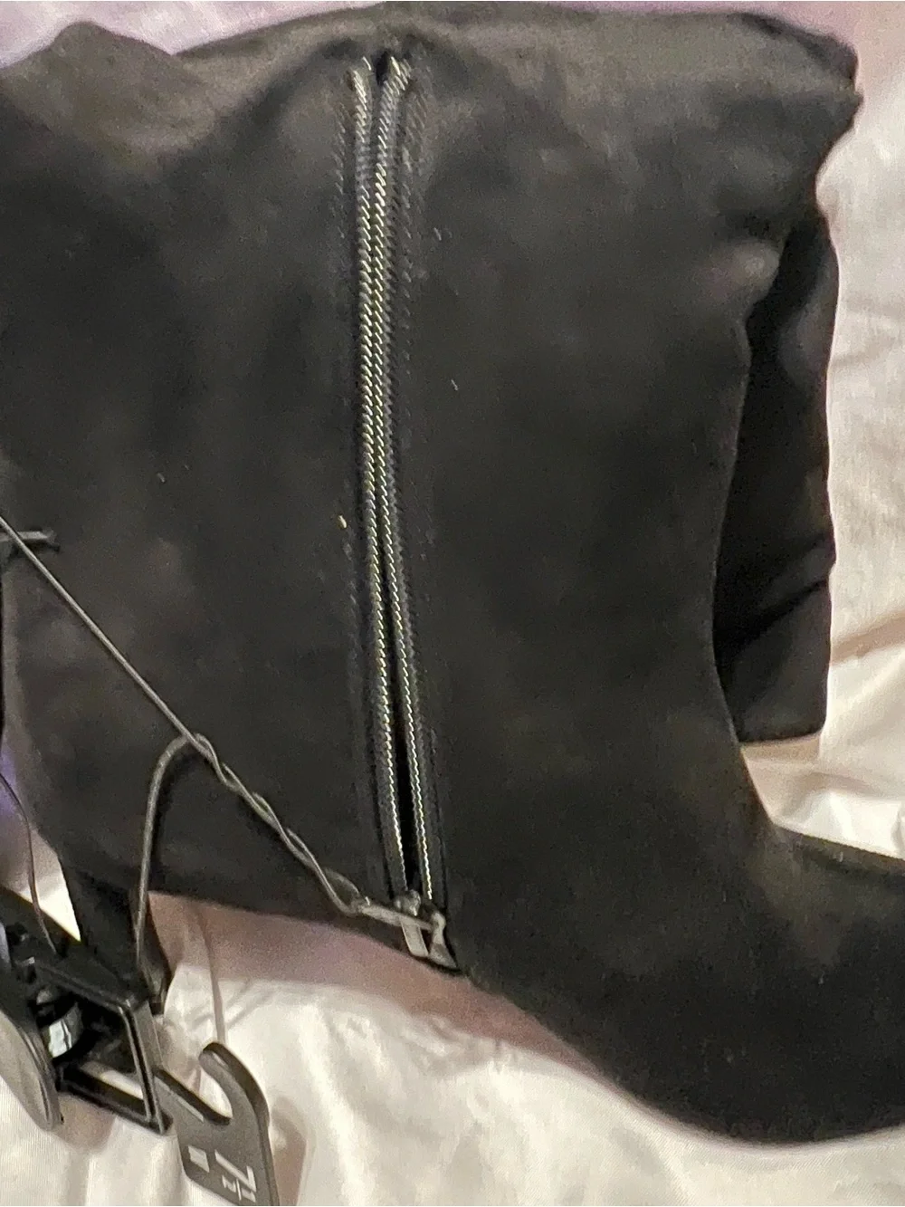 Time and Tru Black Over-the-Knee Pointed Toe Boots